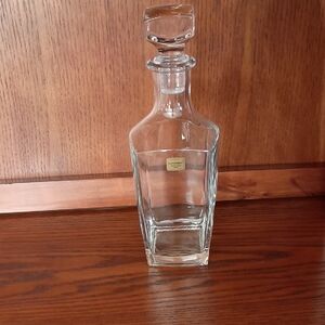 Luminarc France Square Glass Decanter Carafe Vintage Octime Collection b800